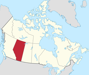 alberta canada mappa small