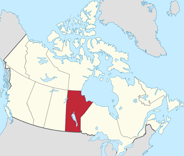 manitoba canada mappa small